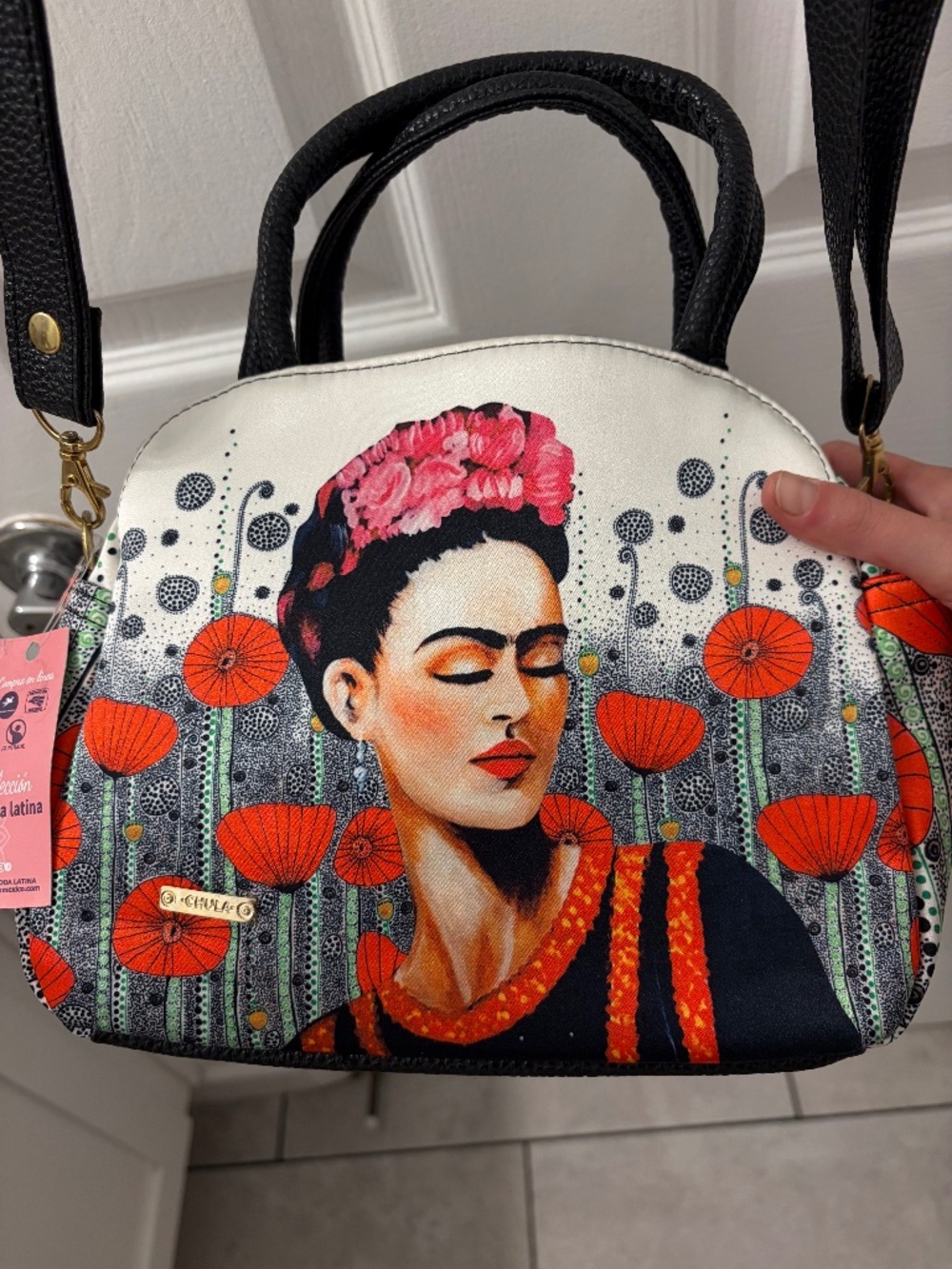 Beautiful Frida Kahlo Chula Purse With Detachable Strap NWT